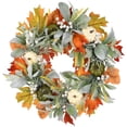 thumbnail image 2 of Fall Wreath for Front Door - Rustic Autumn Wreath with Pumpkins, Berries & Ferns, Thanksgiving Harvest Decor for Home & Porch, 2 of 8