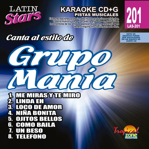 Karaoke Latin Stars 201 Grupo Mania