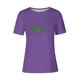 thumbnail image 3 of Mujeres Manga Corta de Verano Tops Impreso Sudadera Casual, Cuello Redondo Blusa Ligera para la Primavera Y el Verano, 3 of 7