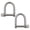 6mm, variant on Marine Rigging D Shackle Stainless Steel Removable Pin, 1/2", 3/8", 5/16", 1/4" 2 Piece Set for Rope Chain Dock Connection Use