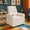 Wooly White, variant on Chase Kids/Toddler Recliner Chair - Push Back Lounge Sofa for Boys & Girls Age 3+, Wooly White