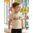 thumbnail image 6 of BemeyourBBs Toddler Baby Boy 2nd Birthday T-Shirt Baby Boys 2 Years Old Birthday Clothes Construction Theme Print Short Sleeve Summer T Shirt Pullover Tee TopsToddler Birthday Party Outfit, 6 of 9