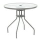 thumbnail image 1 of Mesa de Comedor Naterial Acero con Cristal Apta para exterior Modelo Elias, 1 of 4