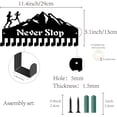 thumbnail image 2 of Running Medal Holder Medal Hanger Display Rack Sports Hanging Athlete Awards Iron Small Wall Mount Decor with 14 Hooks Mountain for Competition Ribbon Lanyard Medals Medalist 11.4x5.1Inch, 2 of 7