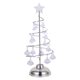 thumbnail image 1 of GOOHOCHY Adorno de árbol de Navidad de cristal con arte de hierro creativo, luz nocturna, adorno de escritorio, 1 of 8
