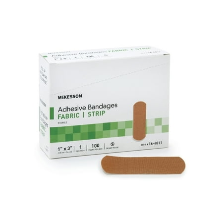 Strip Badges - McKesson Adhesive Bandages - Fabric Strip - 1