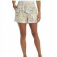 thumbnail image 2 of Briggs New York Women's Linen Blend Pull-On Summer Shorts with Pockets and Drawstring (Multi- Floral, Medium), 2 of 7