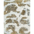 thumbnail image 1 of Ahgly Company Indoor Rectangle Abstract Dark Almond Brown Abstract Area Rugs, 8' x 12', 1 of 6