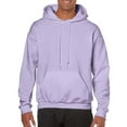 thumbnail image 1 of Gildan Mens Heavy Blend Hooded Sweatshirt, M, Orchid, 1 of 8