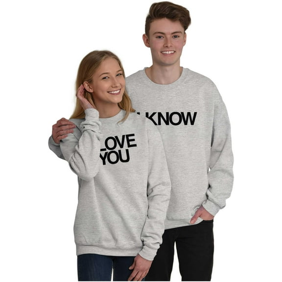 Famous Movie Quote Couples Matching Unisex Plus Fleece Graphic Sweatshirt Brisco Brands 2X