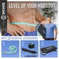 thumbnail image 2 of SAKAE Blue Exercise Step Platform Set with Ankle Weights & Measuring Tape, Adjustable Height 2 Level Risers Workout Step Trainer, Aerobic Steppers for Home Gym Exercise Fitness Workout, 2 of 9
