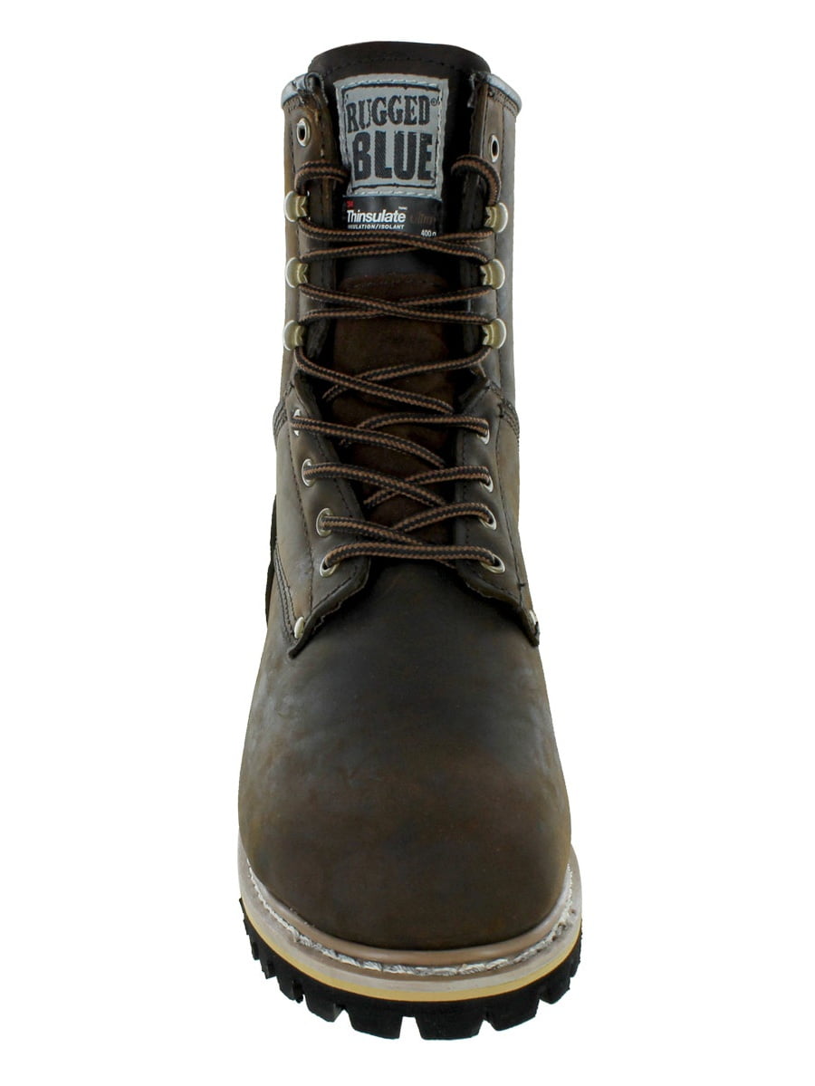 Rugged Blue II Adult Male Insulated Logger Boot Steel Toe 9.5M Medium