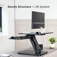 thumbnail image 4 of VIVO Height Adjustable Standing Desk Gas Spring Riser 25" Tabletop Sit Stand, 4 of 8