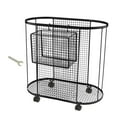 thumbnail image 4 of Tnarru Panier de Rangement pour Tapis de Yoga avec Roues, Support de Rangement pour Équipement d'Entraînement à la Maison pour Haltères, Kettlebells, Bandes de Résistance Noir, 4 of 8