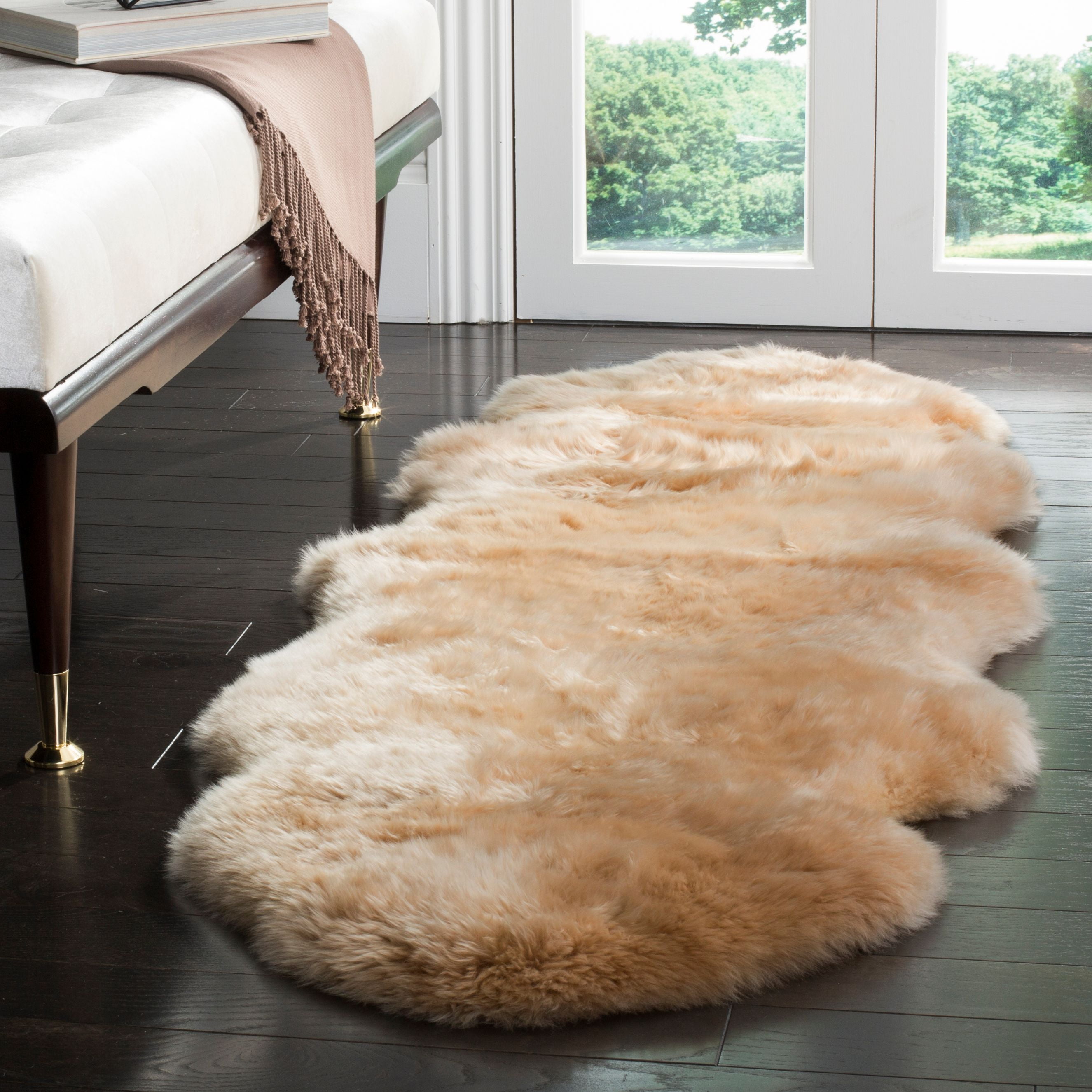 Safavieh Sheep Skin Tiana Sheep Skin Area Rug or Runner