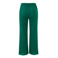 thumbnail image 5 of XDIAHBPL Casual Pants For Women Womens Pants Daily Elastic Waist Pockets Straight Solid Color Loose Long Trousers, 5 of 6