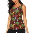 thumbnail image 3 of Goofa Frogs and Mushrooms Printed Womens Workout Tops for Women Sleeveless Yoga Shirts Athletic Running Tank Tops Sleeveless Gym Clothes Workout Apparel-Small, 3 of 9