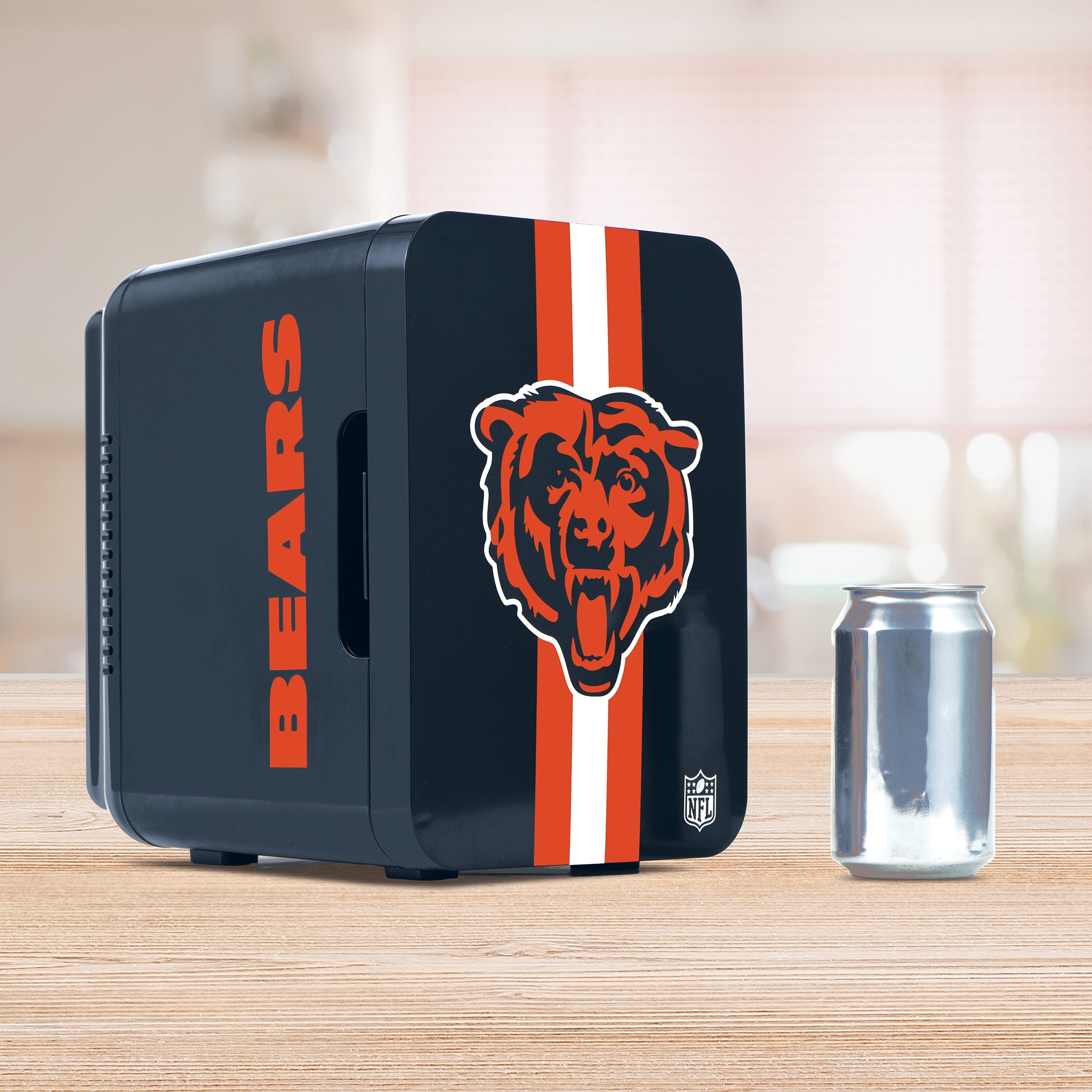 NFL Chicago Bears Mini Fridge, Dark Navy, 4L, 6 Cans