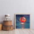 thumbnail image 4 of 5D DIY diamante pintura lago puesta de sol completo redondo diamante mosaico hogar Likrtyny decoración de arte, 4 of 9