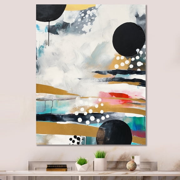 DESIGN ART Designart "Discovering The Magic Of Boho Ii" Abstract Canvas Print 24 in. wide x 32 in. high