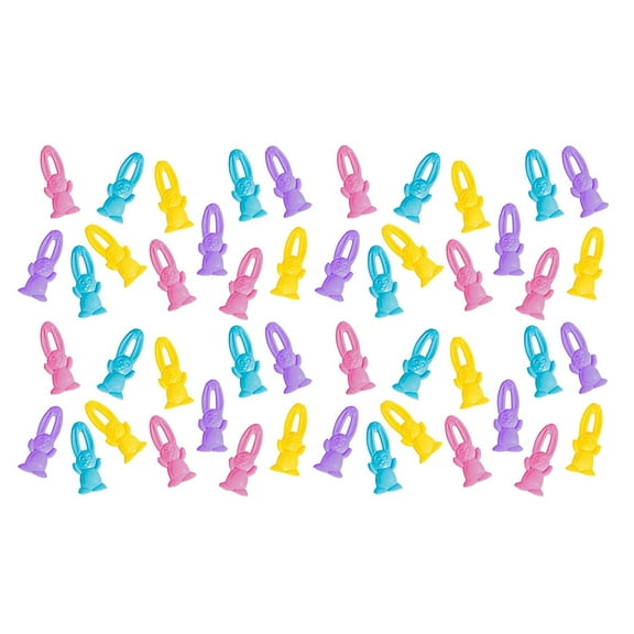 48 Flying Bunnies - Pull Back Stretchy Shooter - Easter Egg Filler - Small Novelty Prize Toy - Party Favors - Gift - Bulk 4 Dozen