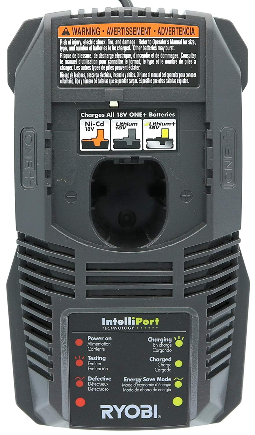 Ryobi P118 Lithium Ion Charger for One+ 18 Volt REFURBISHED Walmart.com