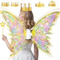 thumbnail image 1 of Set de Alas de Hada Luminosas Maysida con Vara y Coronas, 1 of 7