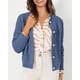 thumbnail image 4 of Suéter PRETTYGARDEN Cárdigan de Punto para Mujer Gris Azul Talla S, 4 of 6