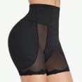 thumbnail image 4 of Women High Waist Tummy Control Shape Panties, Lace Trim Mesh Butt Lifter Underwear with Foam Hip Pads, Breathable for Daily Office Wedding Party, 4 of 7