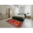 thumbnail image 4 of Ahgly Company Indoor Square Traditional Red Persian Area Rugs, 3' Square, 4 of 6