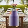 thumbnail image 4 of Table Runners 72 Inches Long Dress Scarves, Purple Grey Ombre Farmhouse Kitchen/Dining Table Runner, Coffee Tablerunners, Farmhouse Gradient Minimalist 13x72 Inch, 4 of 9