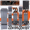 thumbnail image 4 of Haccoplanet Correas De Trinquete De 5280 Lb De Resistencia A La Rotura De 1,6 Pulgadas, Juego De Correas De Amarre De Trinquete Resistentes Con Mango Acolchado, Gancho En S, Bucle Suave Para Correas D, 4 of 5