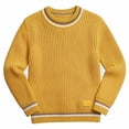 thumbnail image 5 of NORO ARK Kids Sweater (0-11 Years) Thickened Knitted High Collar Long Sleeved Acrylic Yellow Size 4T, 5 of 6