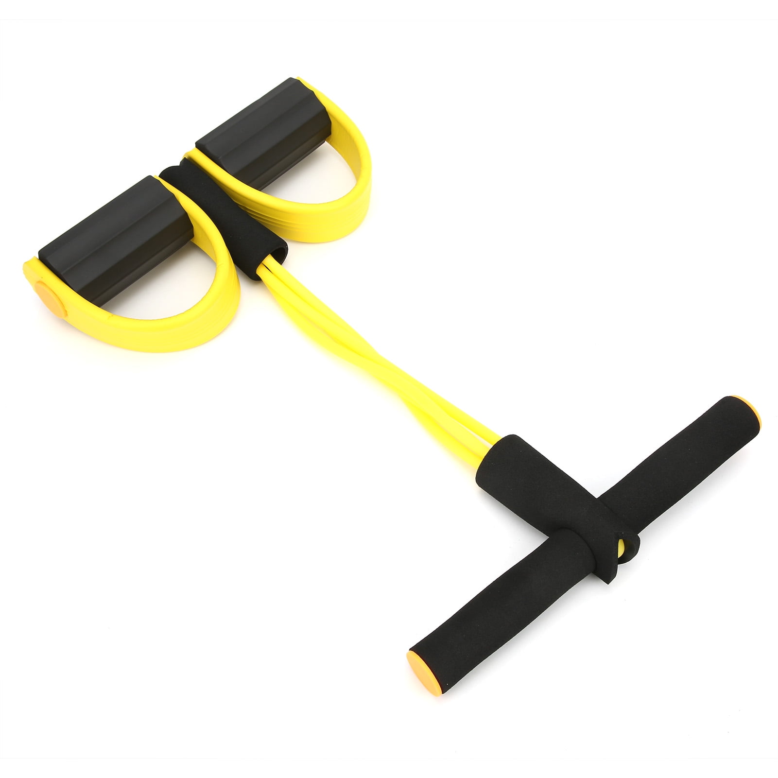 2 Tubes Elastic Pull Rope, Lightweight Sit-up Resistance Band With Foot Pedal Fitness Tool  For Home Pilates For Yoga Exercise