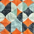 thumbnail image 6 of Orinice Orange Blue Geometric Shapes Round Table Cover Stain Resistant Washable for Indoor Outdoor Kitchen Dining Wedding Parties 100% Polyester Fiber 31-35, 6 of 8