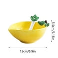 thumbnail image 2 of Tableware Ceramic Bowl Set Hand Painted Versatile Fruit Dish for Kids Home Dining Decorative Serving Kitchen Tableware, 2 of 5