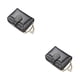thumbnail image 4 of Qarigey Cartera de mujer de moda corta de cuero de PU monedero femenino de gran capacidad con cremallera carteras de mujer pequeña tarjetero Negro 2piezas, 4 of 6