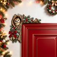 thumbnail image 7 of Velmasee Door Corner Decor, Christmas Woodland Animal Tree Hollow Door Toppers for Door Frame, Wooden Festive Design No-Drill Mount, Holiday Ornament for Xmas Home Door Frame Wall Party Decor, 7 of 7