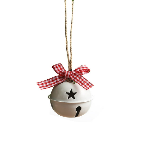 Download Xbtclxebco Christmas Bell Ornaments Cute Sleigh Bell Pendants With Plaid Bow Xmas Tree Decorations Walmart Com Walmart Com
