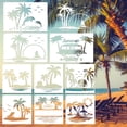 thumbnail image 1 of Set de plantillas Keluna, 9 unidades, con forma de palmera, playa, 20 x 20 cm, 1 of 7