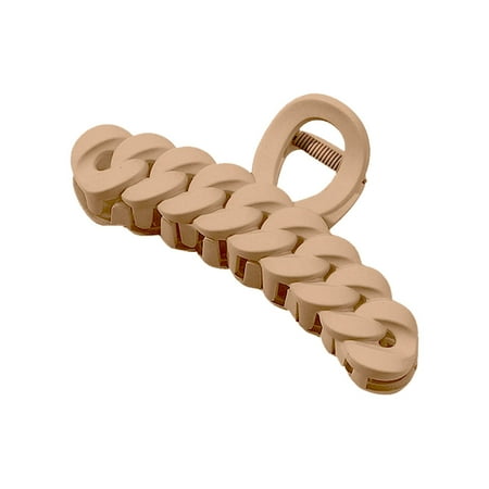 

Hair Clip Large Grip Clip Cute Coiffure Hair Grip Headdress Hair Accessories Girls Daily Use Frosted Hair Clip Hollow Chain Grip Clip Back Head Spoon Coiffure Shark Clip Black J