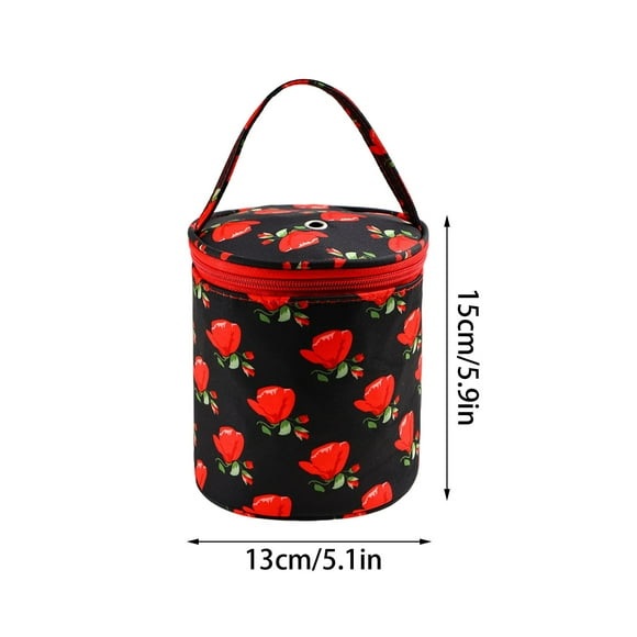 Storage Bins With Lids Wool Bag Storage Organizer Yarn Storage Bag Knitting Bag Portable Yarn Holders Carry Case Storage For Crochet Hook Travel Crochet Hook Organizer