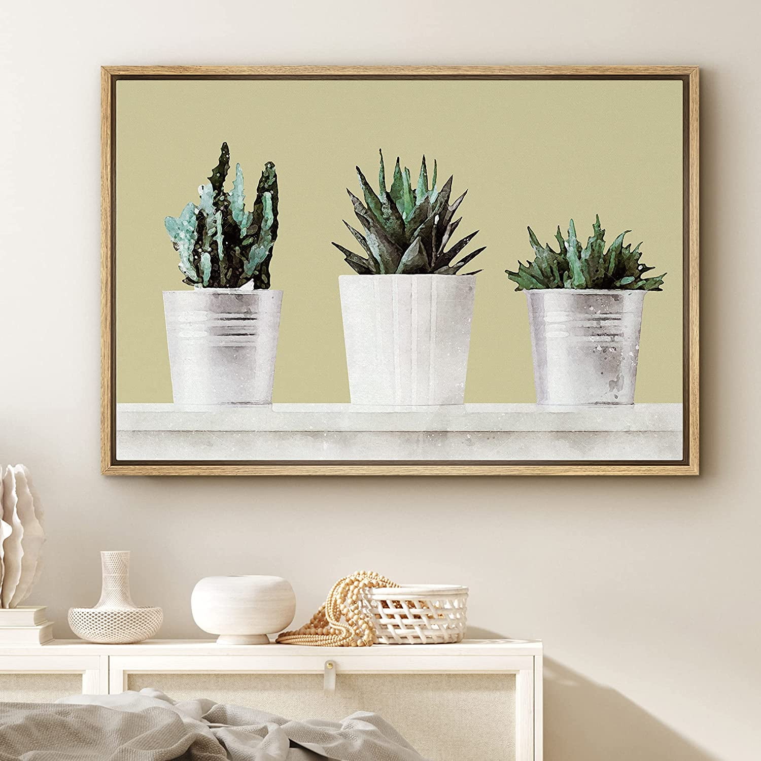 PixonSign Framed Canvas Print Wall Art Lavender Flower Variety With