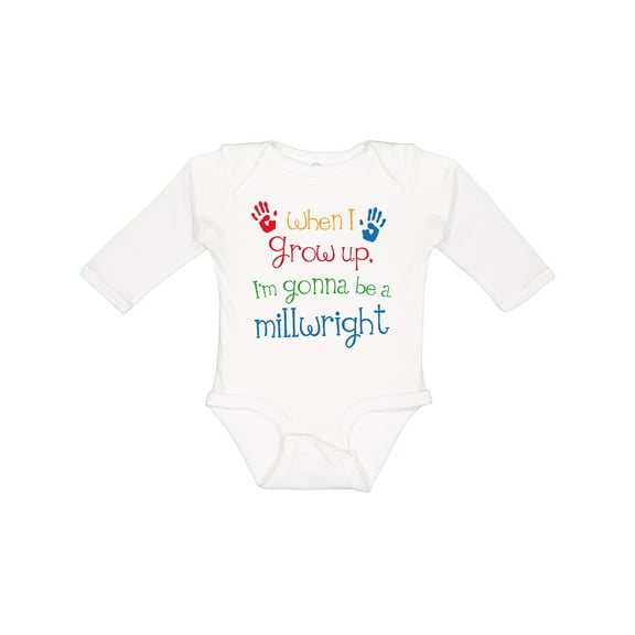 Inktastic Millwright Future Boys or Girls Long Sleeve Baby Bodysuit