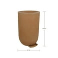 thumbnail image 2 of Ecobo 24.8 inches Eco-Friendly Round Pot Planter Indoor/Outdoor use, Durable, Versatile & Lightweight, Designed by Brazilian Artisans, Contemporary All-Weather Design - Orange, 2 of 3