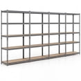 thumbnail image 1 of Gymax 4PCS 5-Tier Garage Shelving Unit 2200 LBS Heavy Duty Metal Storage Shelves Gray, 1 of 10