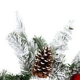 thumbnail image 4 of Vickerman 6' x 16" Flocked Artificial Christmas Garland, Unlit, 4 of 7