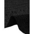 thumbnail image 5 of DARING DIVA Women's Plus V Neck Ruffle Long Sleeve Lace Crochet Casual Blouse 3X Black, 5 of 6