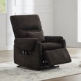 thumbnail image 2 of CHITA Power Lift Recliner for Adults, Lift Chairs with Heat & Massage for Elderly with Lumbar Support Side Pocket & USB Charge Port for Living Room Bedroom, Fabric, Dark Brown, 2 of 17