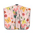 thumbnail image 2 of ZICANCN Hair Cutting Cape for Adults, Bright Floral Blossoms Blooms Cape Salon Barber Cape for Hair Stylist Shampoo Capes Waterproof, 55x66 Inches, 2 of 7